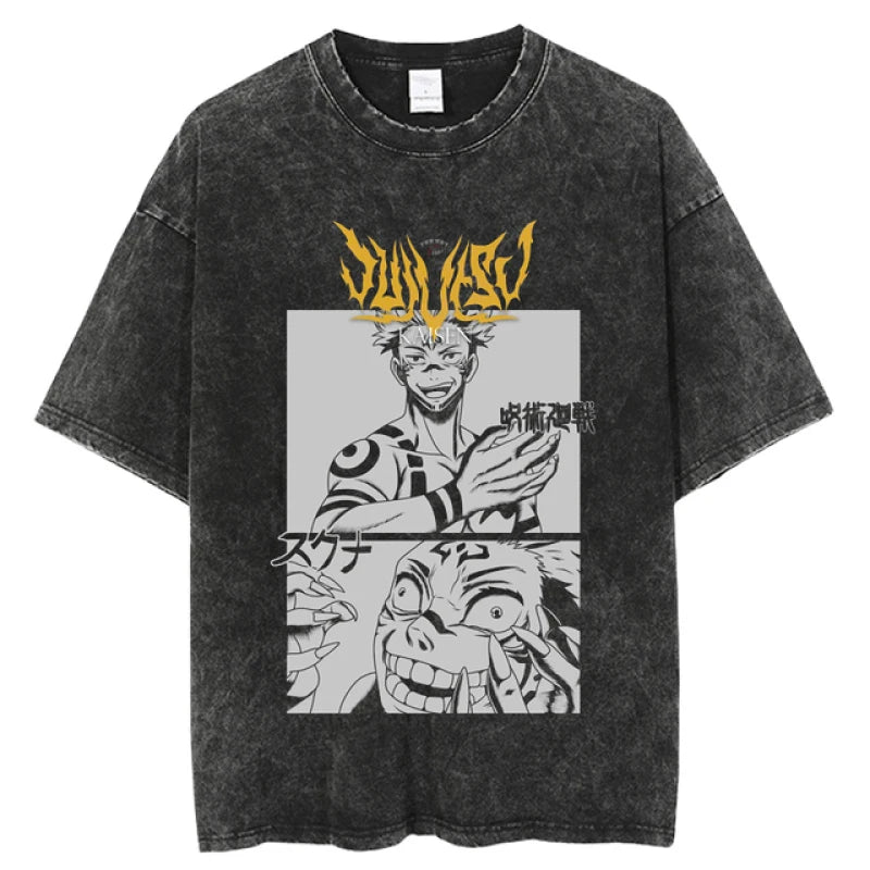 Vintage Washed Tee丨Jujutsu Kaisen