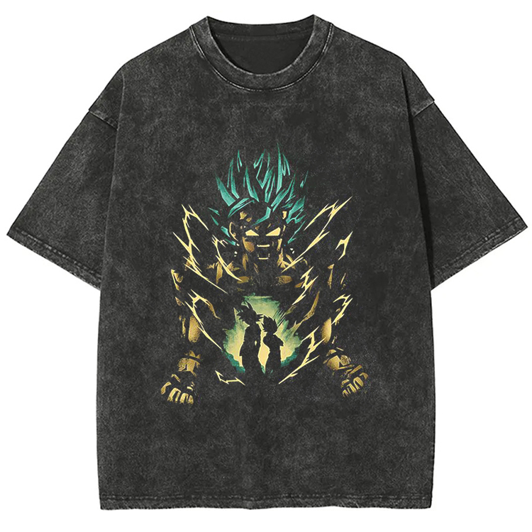 Dragon Ball  “Vegeta Und Goku” Vintage washed Tee