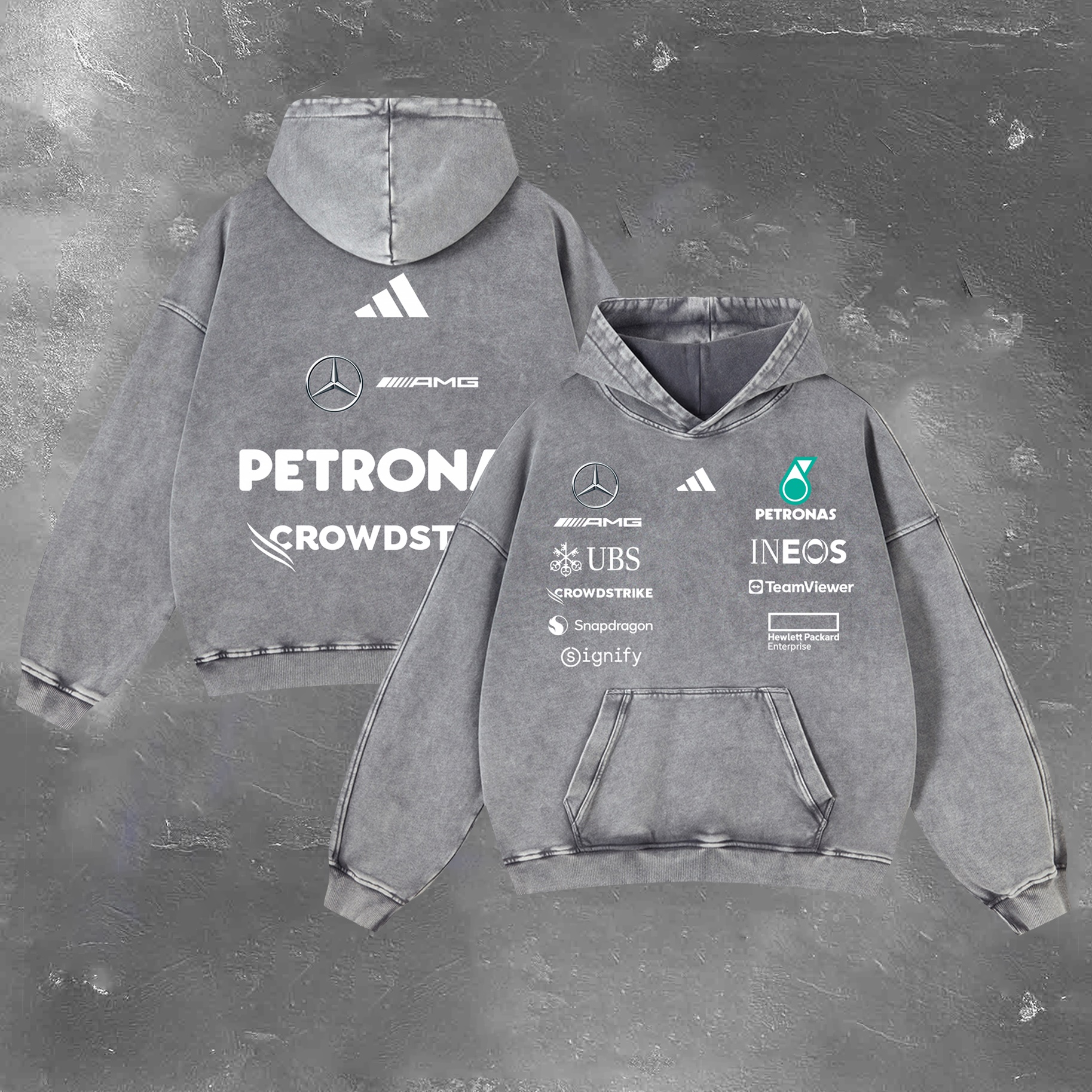 Racing Legend Vintage Washed Hoodie 06