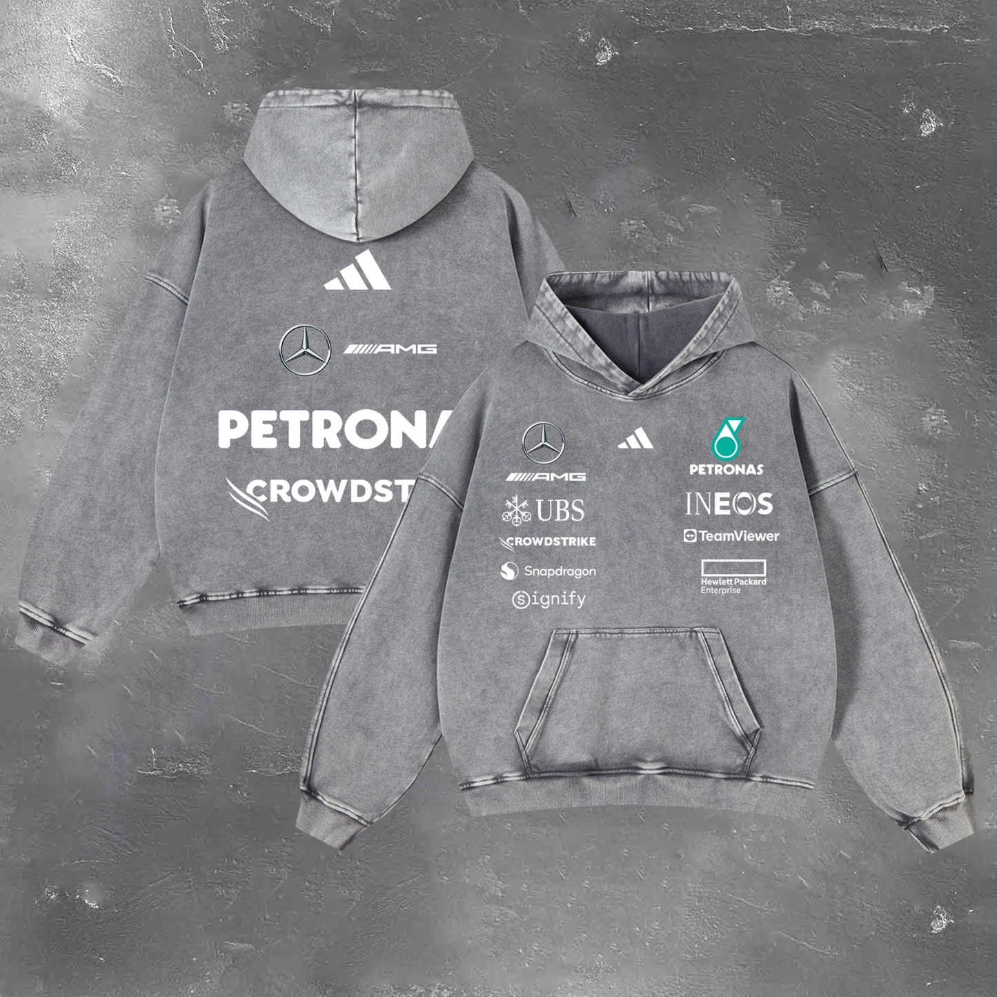 Racing Legend Vintage Washed Hoodie 06