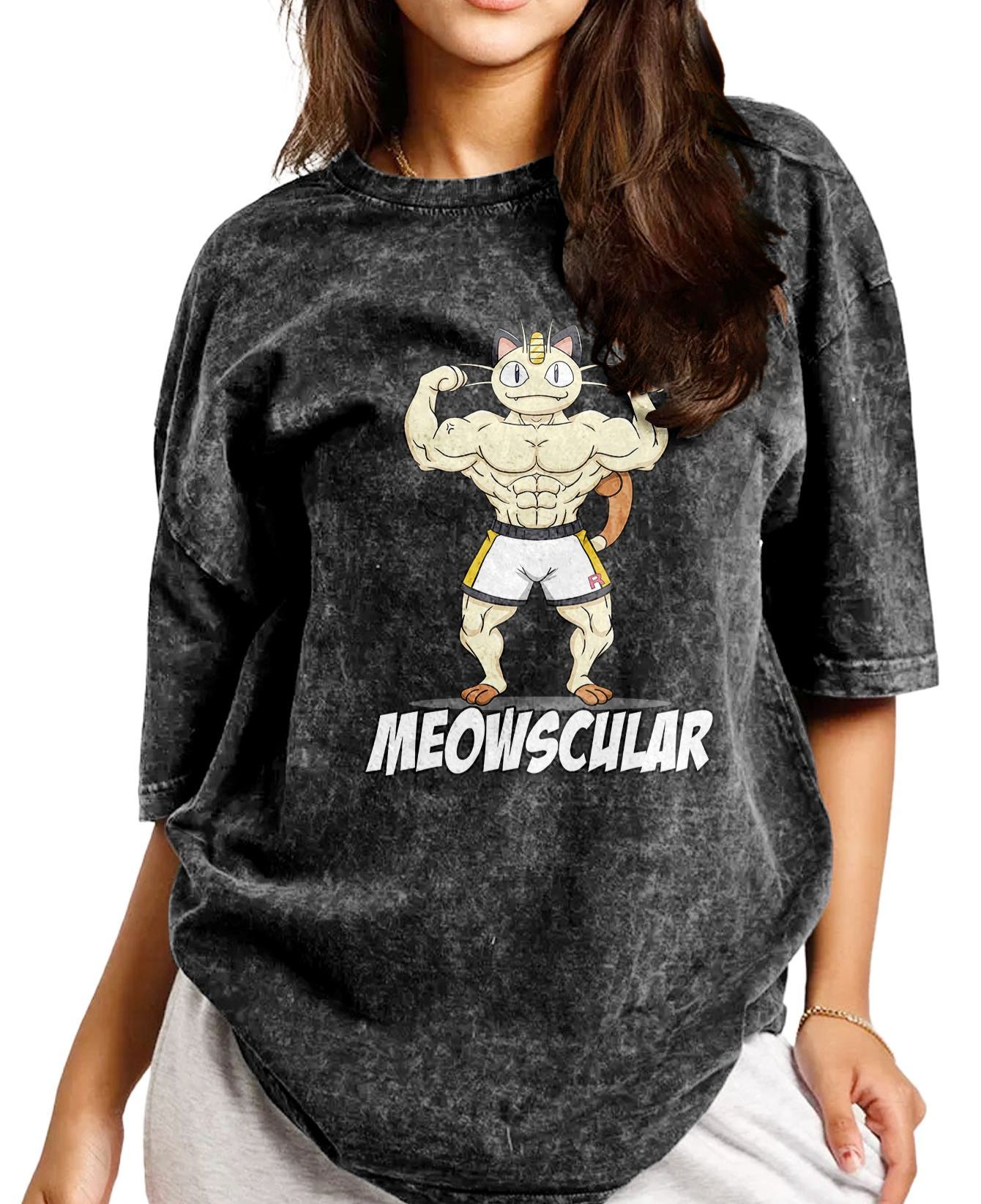 Unisex  “Pokémon” Meowscular Gym Vintage T-Shirt