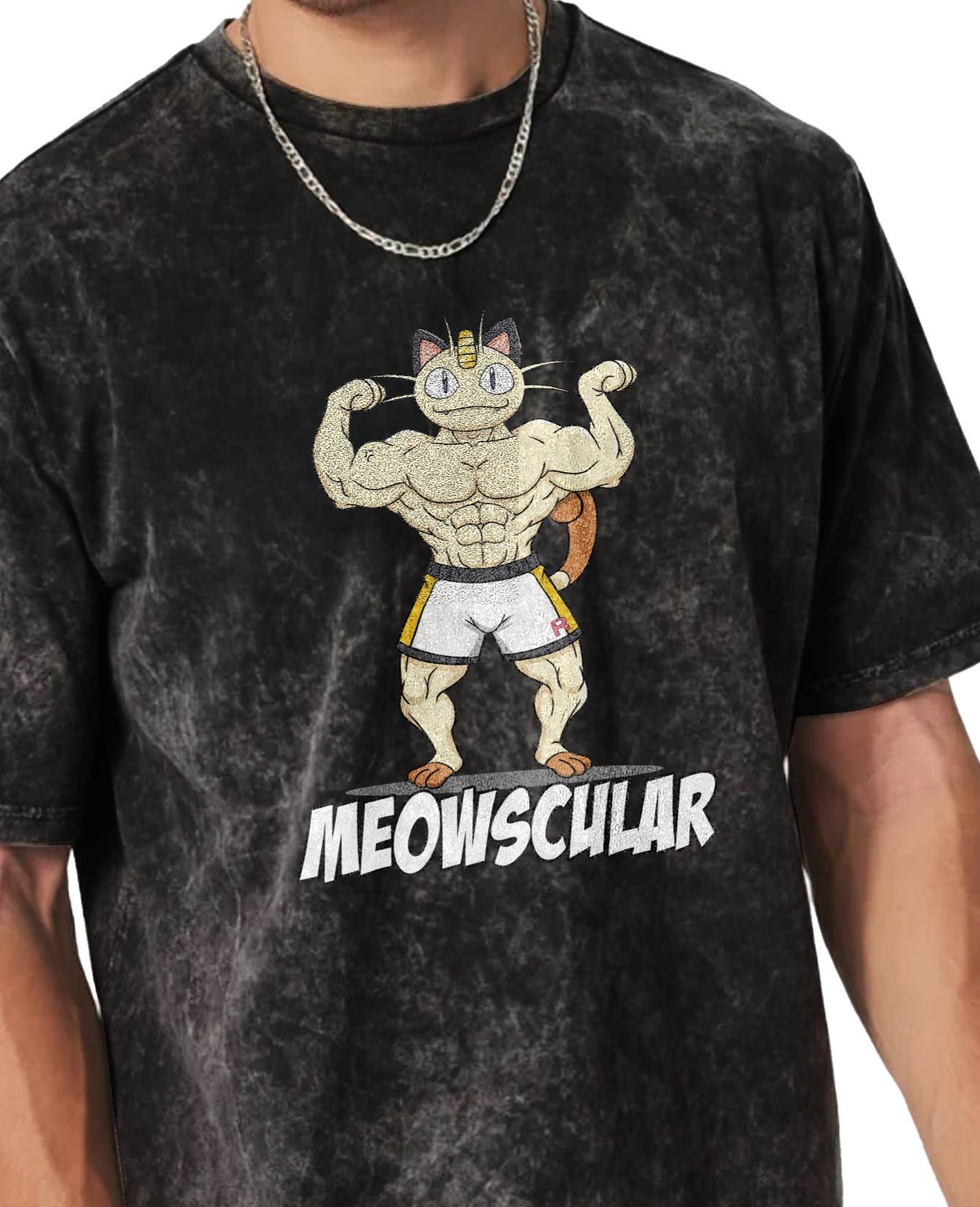 Unisex  “Pokémon” Meowscular Gym Vintage T-Shirt