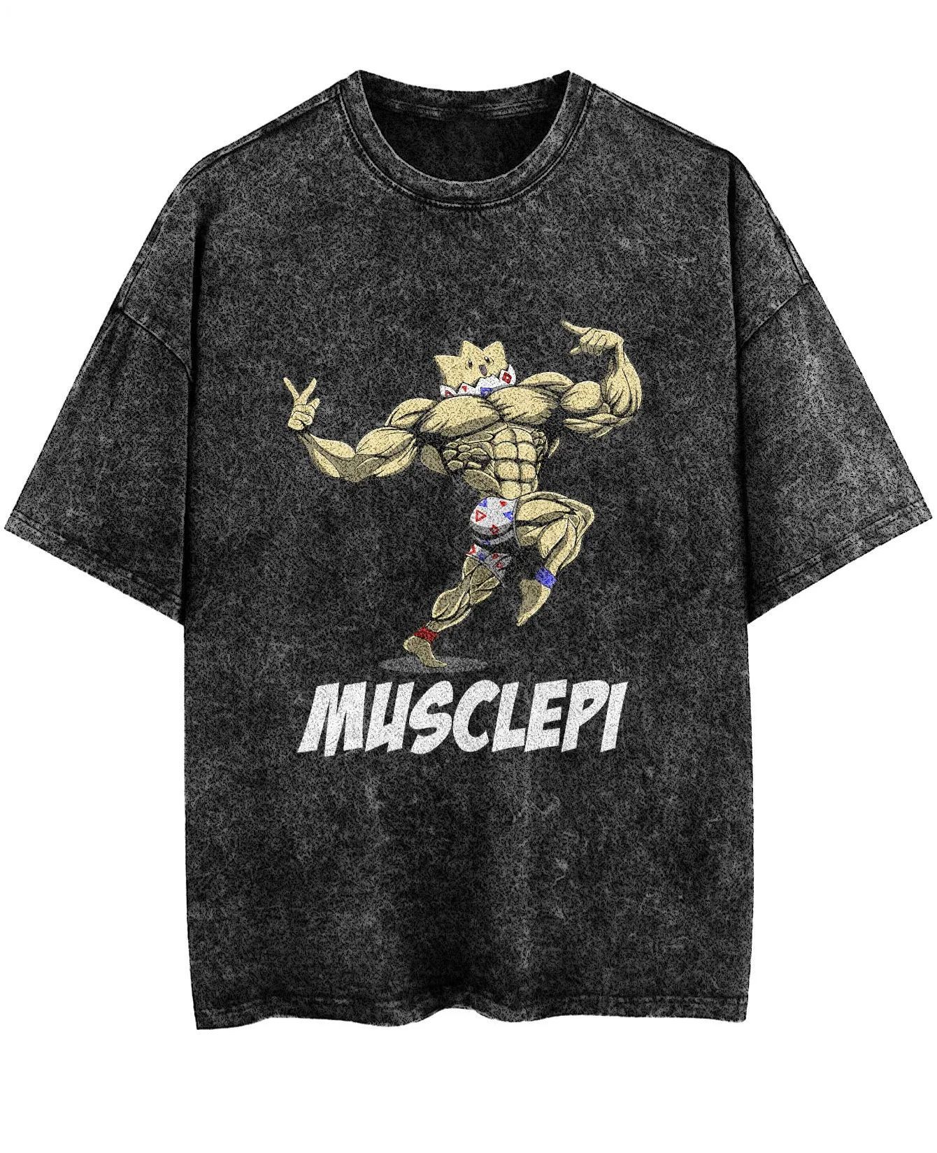 Unisex  “Pokémon” Musclepi Gym Vintage T-Shirt