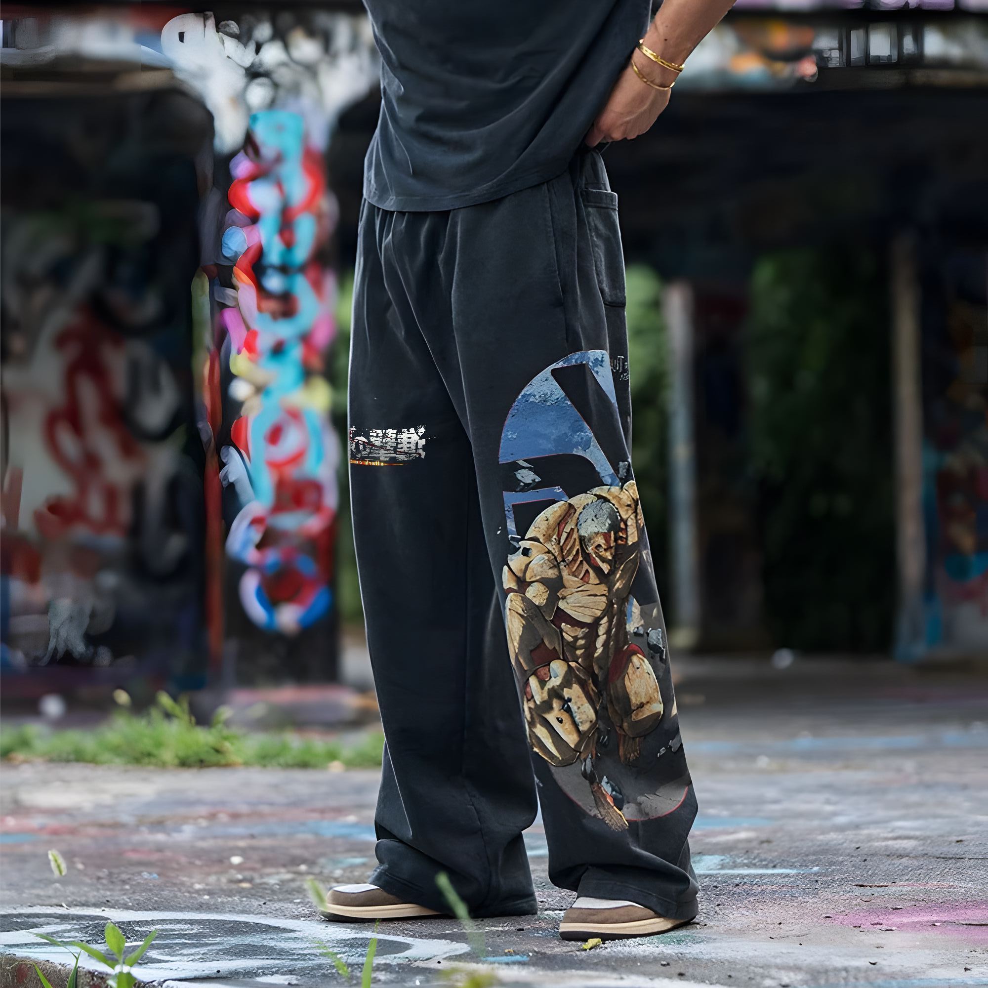 Unisex “ ATTACK ON TITAN ” Anime Style Retro Pants
