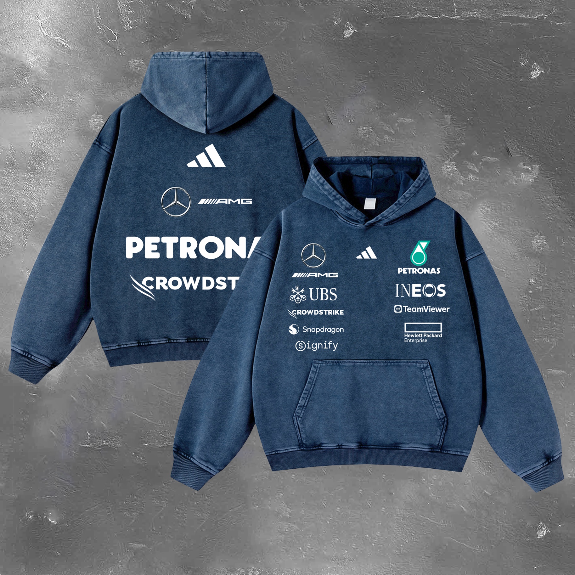 Racing Legend Vintage Washed Hoodie 06