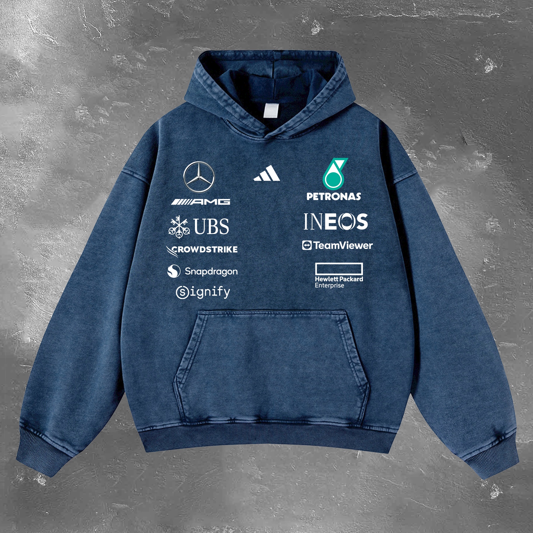 Racing Legend Vintage Washed Hoodie 06