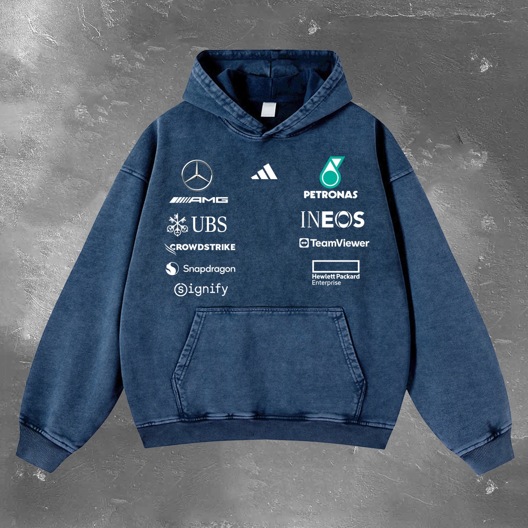 Racing Legend Vintage Washed Hoodie 06