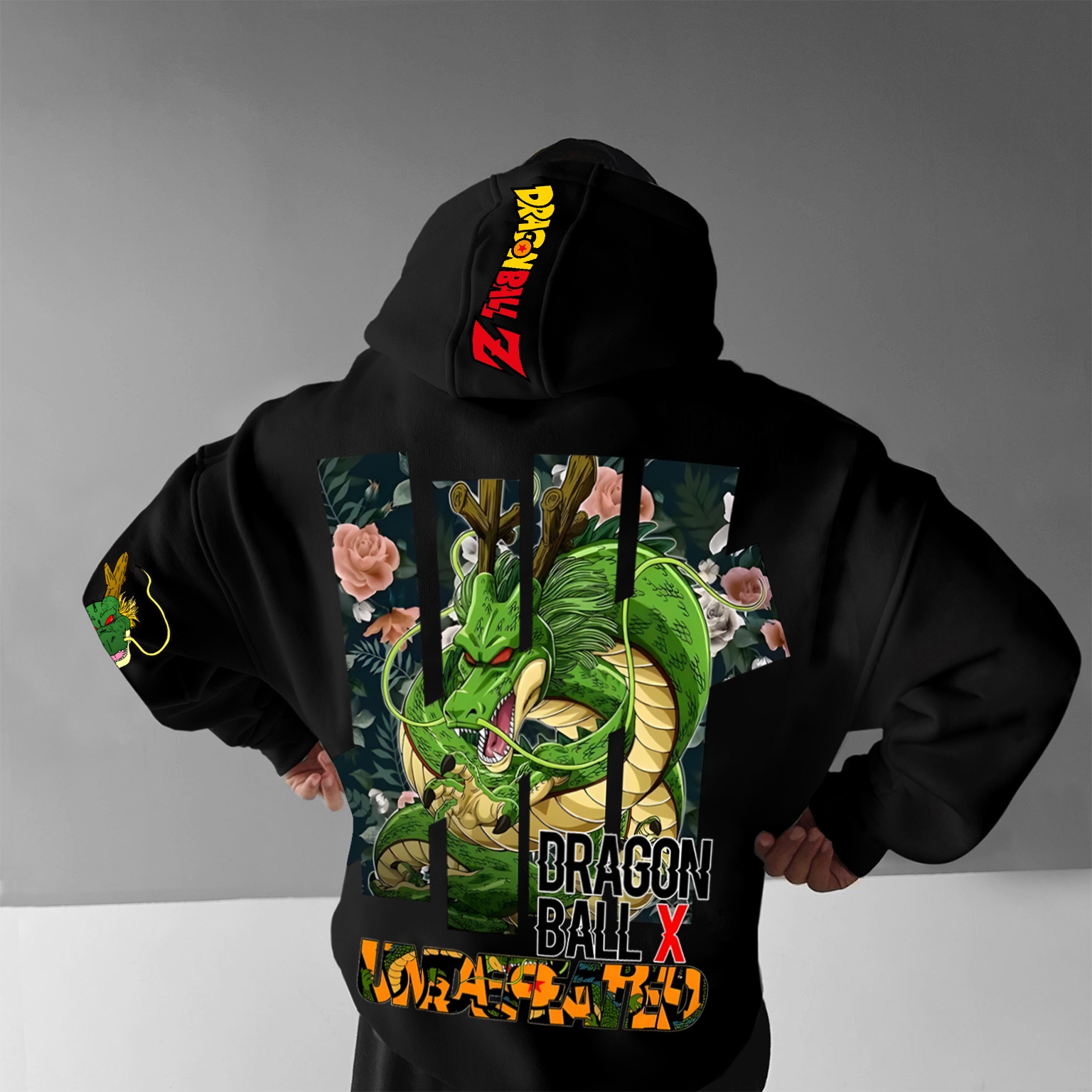 Unisex Anime Print Embroidered Casual Oversized Hoodie