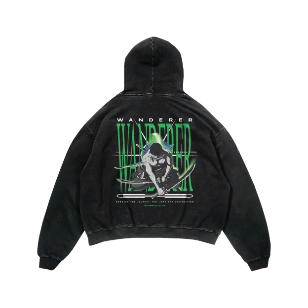 Zoro Vintage Hoodie | One Piece-Teegamechanger