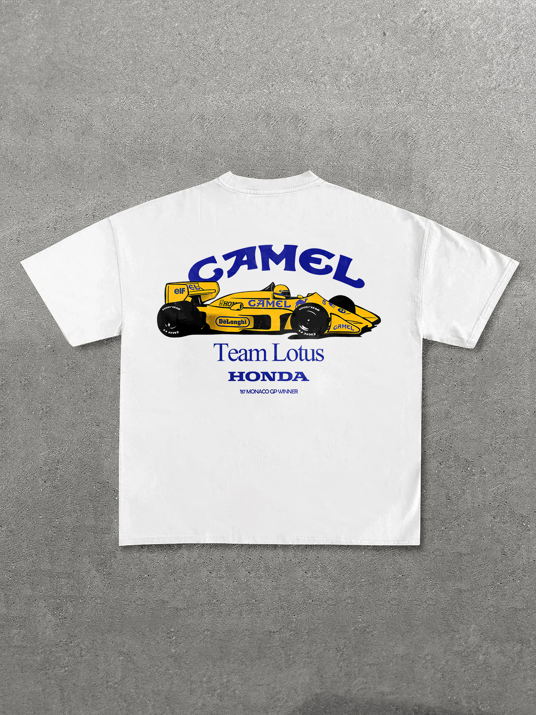 Casual Retro Street Car Printed Short Sleeve Crew Neck T-Shirt 100