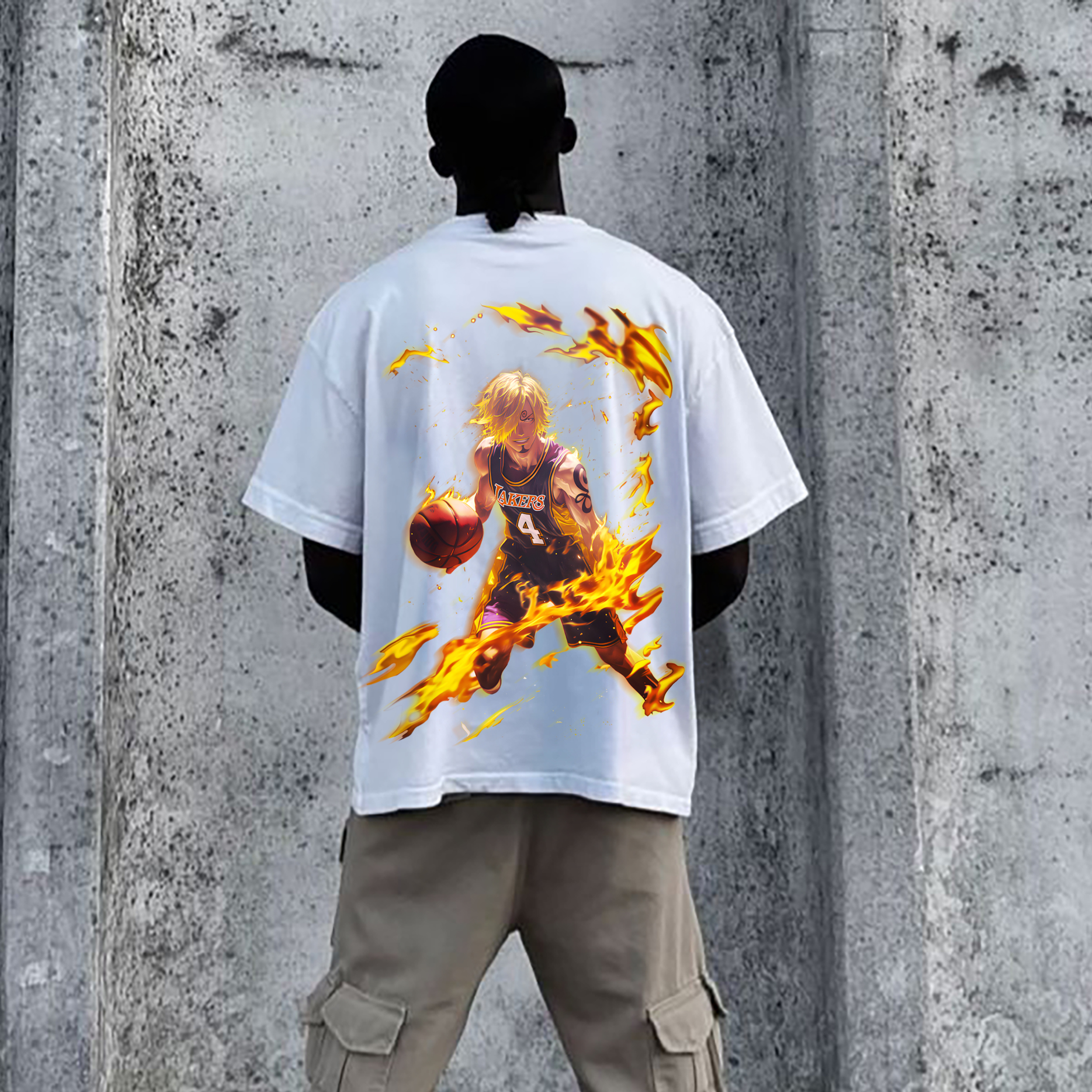 Unisex Vintage Tee丨 Lakers X One Piece Tee