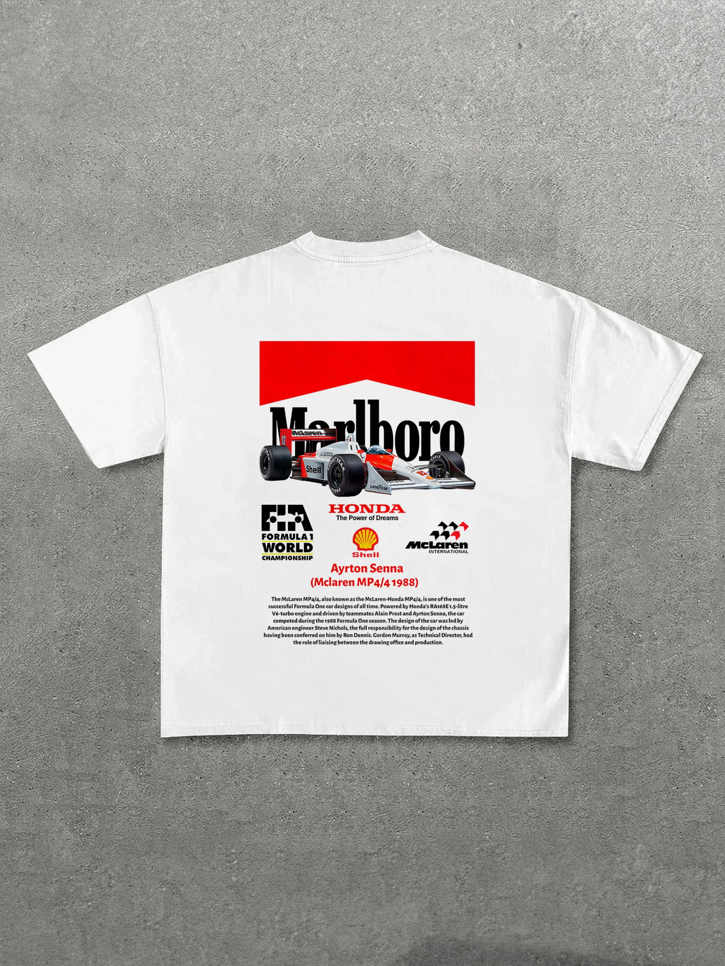 Casual Retro Street Car Printed Short Sleeve Crew Neck T-Shirt 229