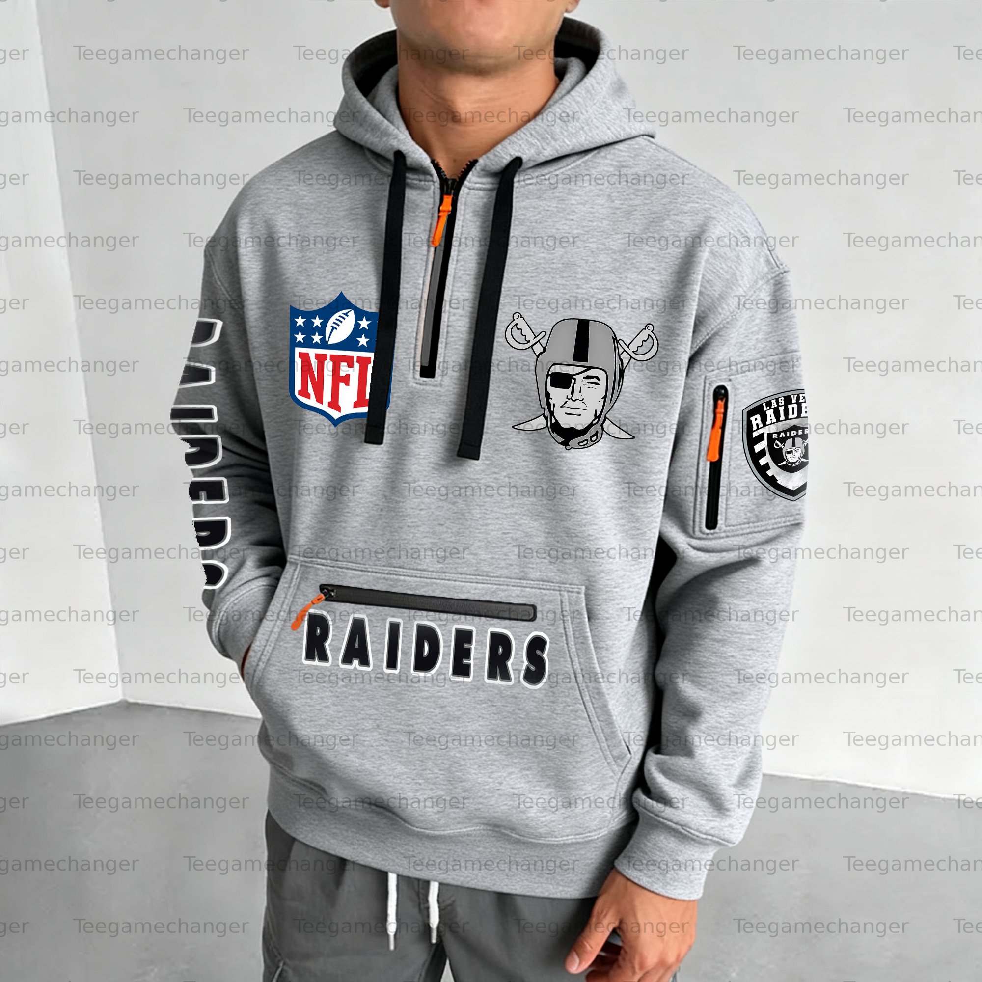 Unisex "Las Vegas Raiders" Graphic Streetwear Vintage Plush Hoodie