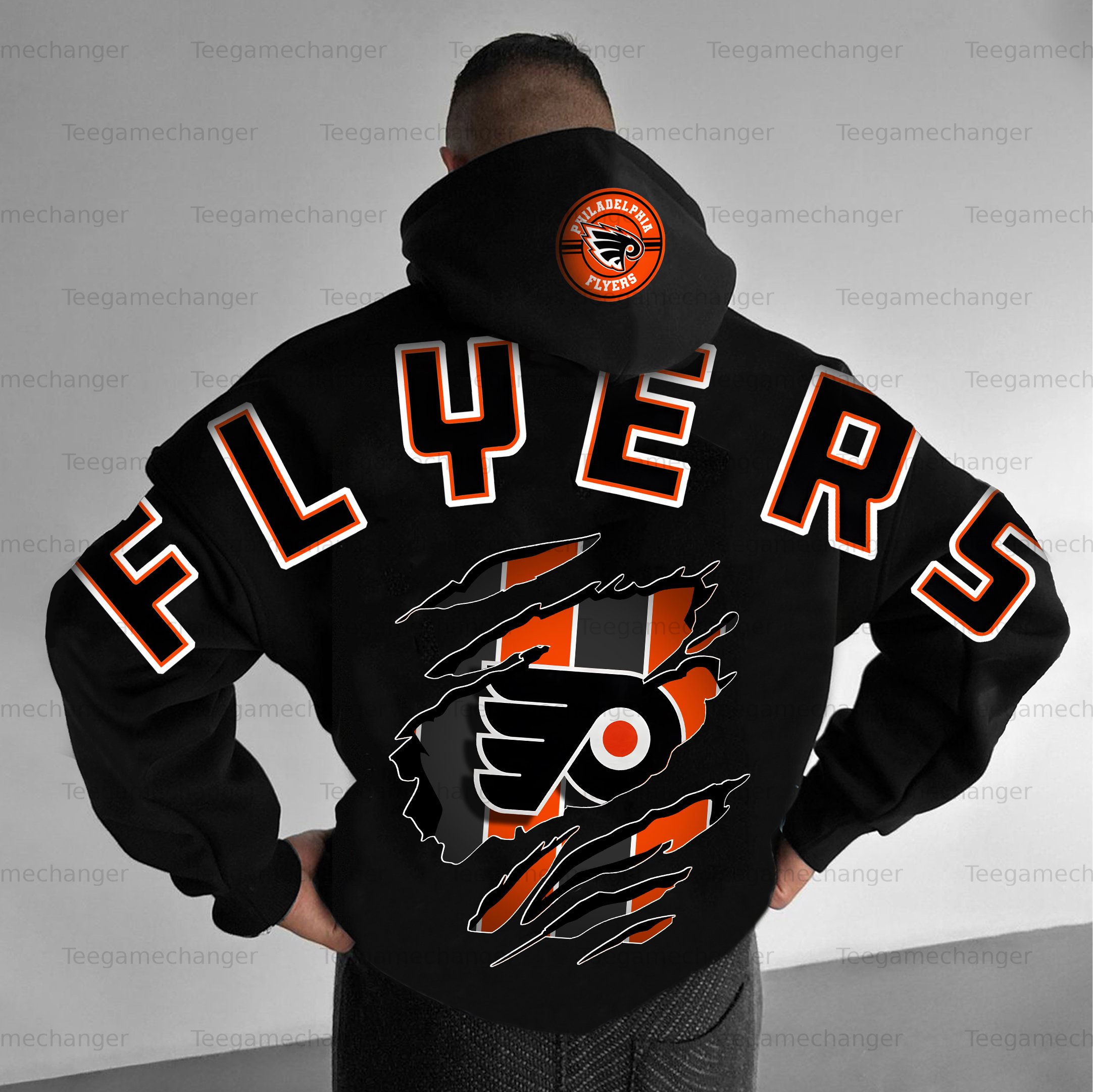 Unisex "Philadelphia Flyers" Graphic Streetwear Vintage Plush Hoodie