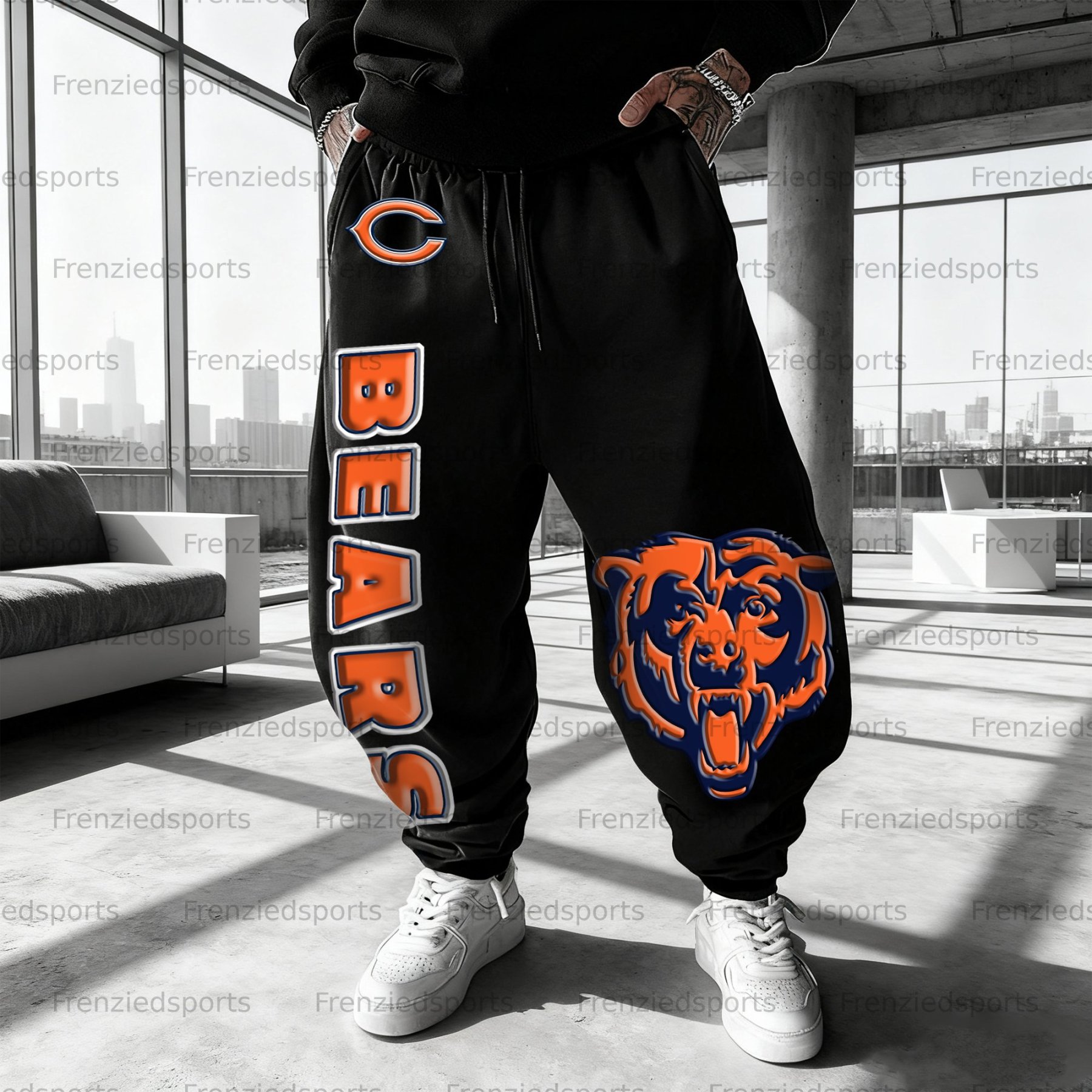 Unisex “Chicago Bears” Casual Anime Streetwear Pant