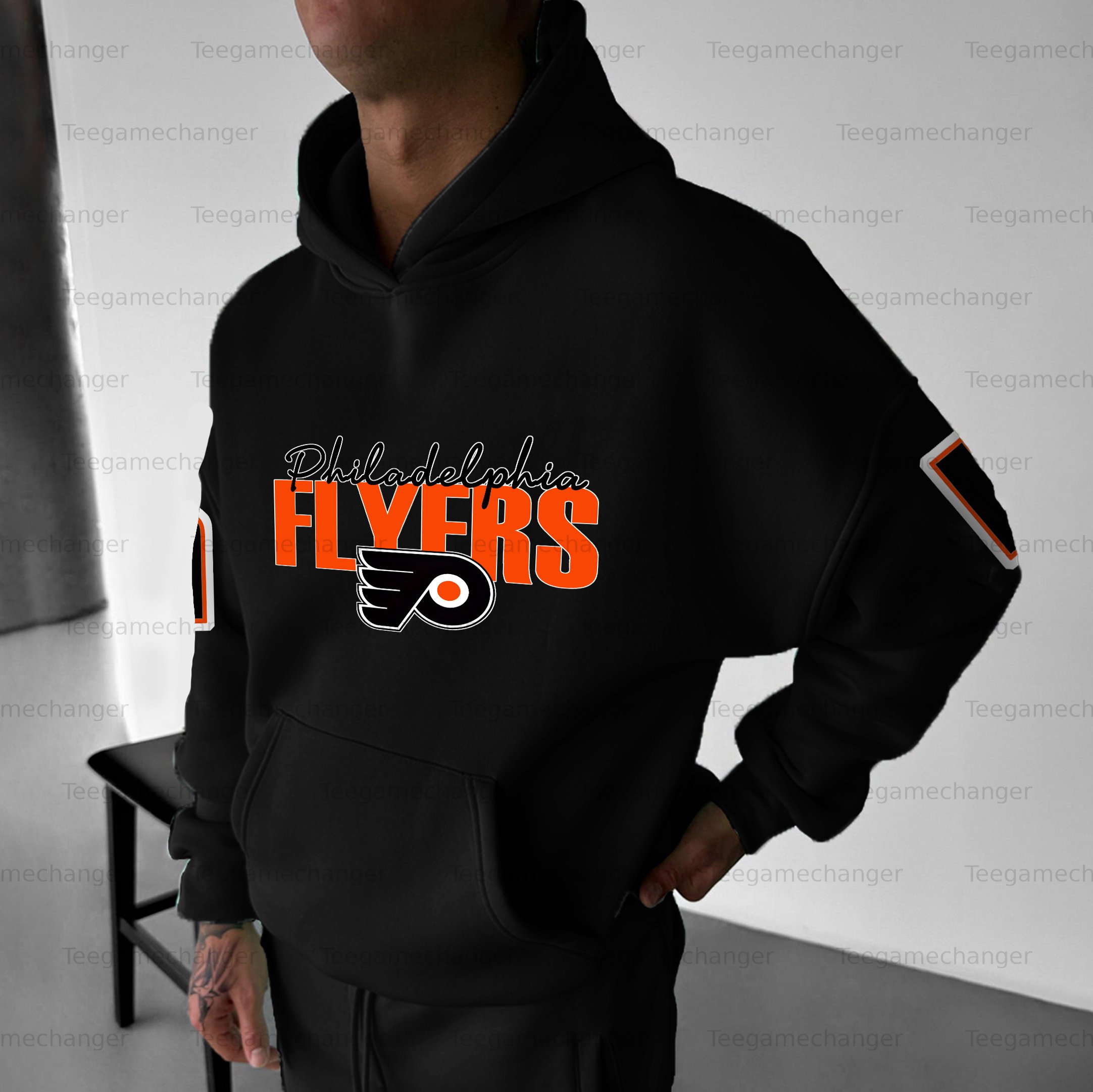Unisex "Philadelphia Flyers" Graphic Streetwear Vintage Plush Hoodie