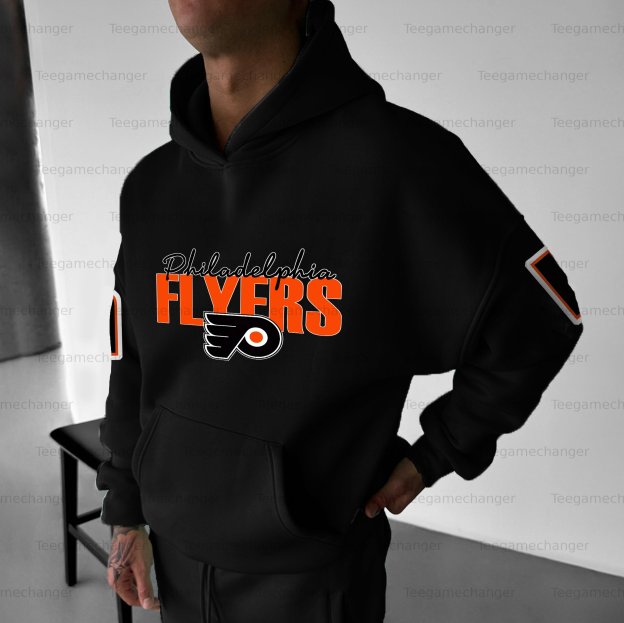 Unisex "Philadelphia Flyers" Graphic Streetwear Vintage Plush Hoodie