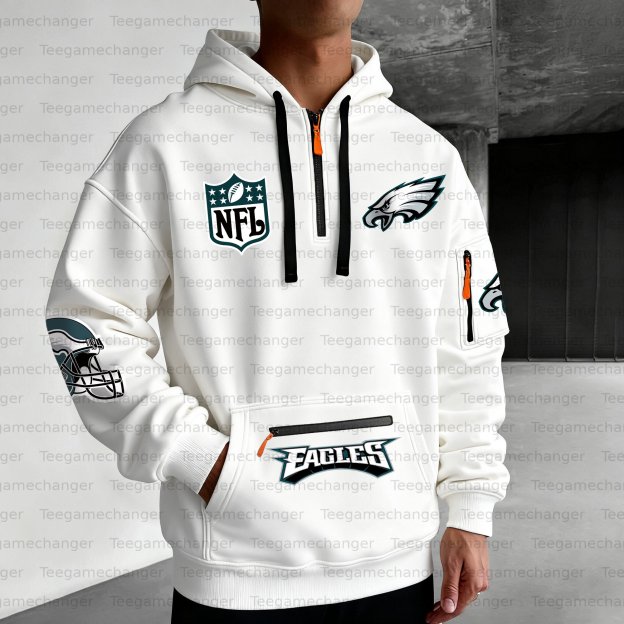 Unisex "Philadelphia Eagles " Graphic Streetwear Vintage Plush Hoodie