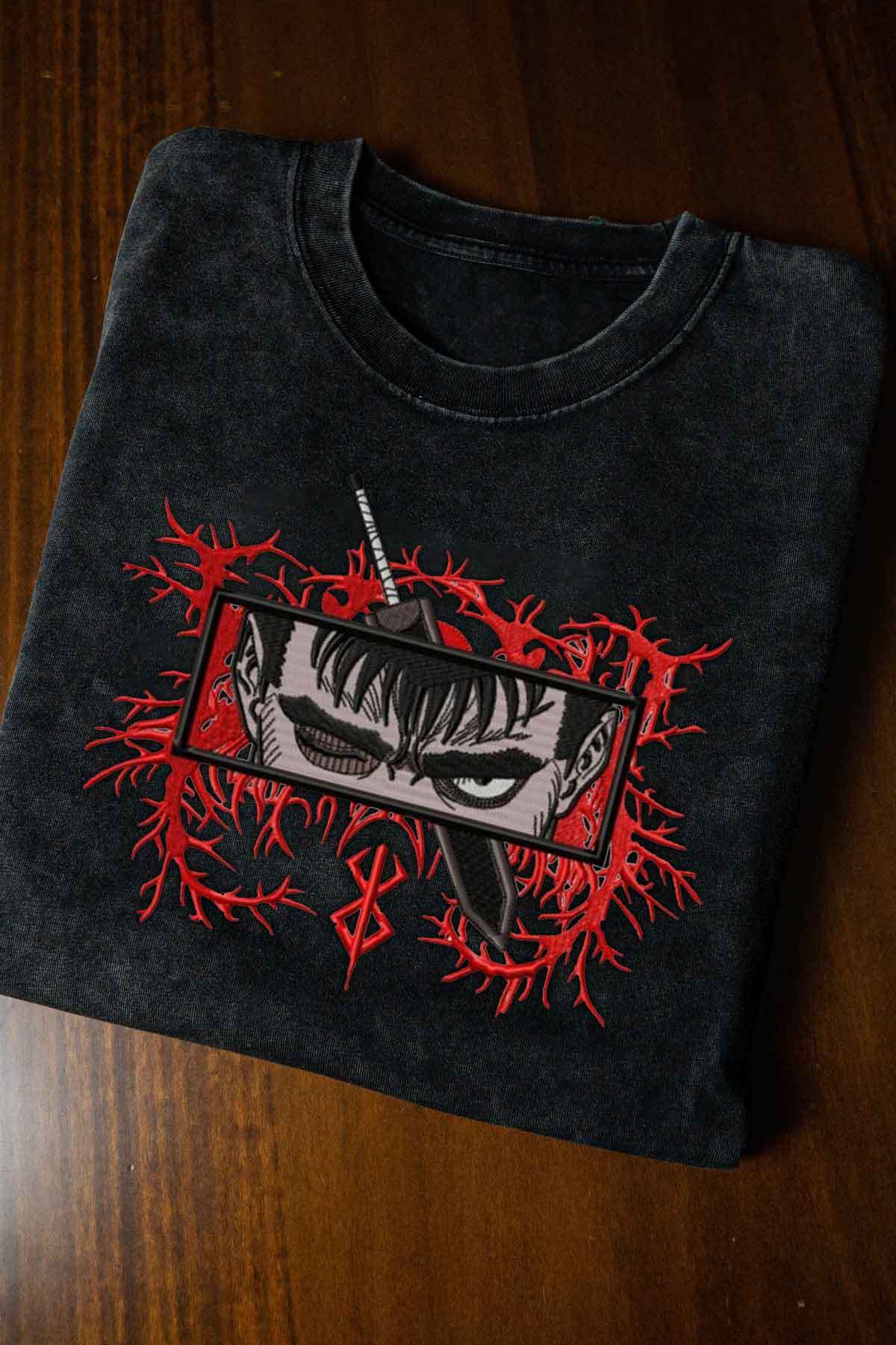 Guts Embroidery Tee-Teegamechanger