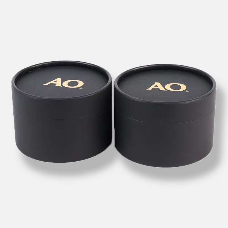 Black Gold Stamping Coffee Bean Paper Tube Wholesale