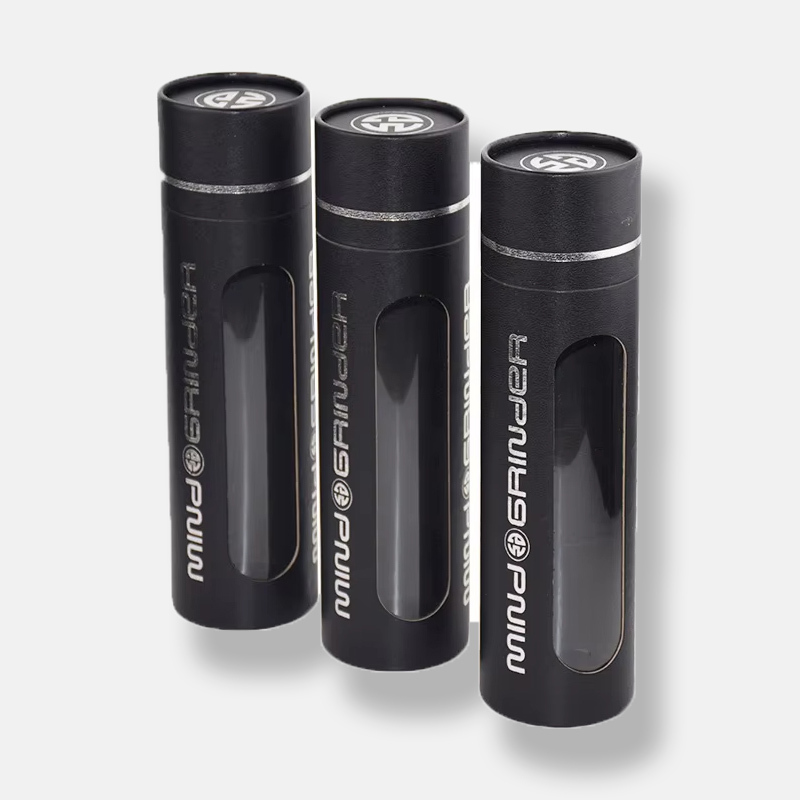 Black Paper Tube Packaging with Window Wholesale