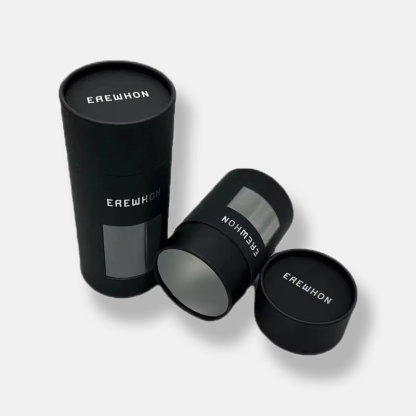 Black Paper Tube Packaging with Window Wholesale