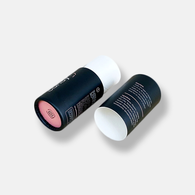Black Essential Oil Paper Tube Packaging Manufacturer