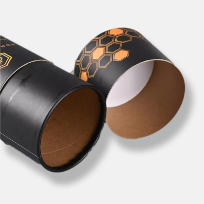Black Food Grade Round Matte Paper Tube Wholesale