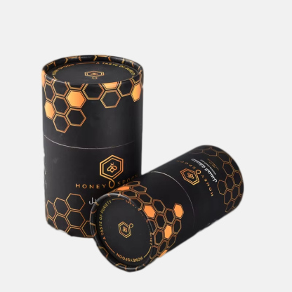 Black Food Grade Round Matte Paper Tube Wholesale