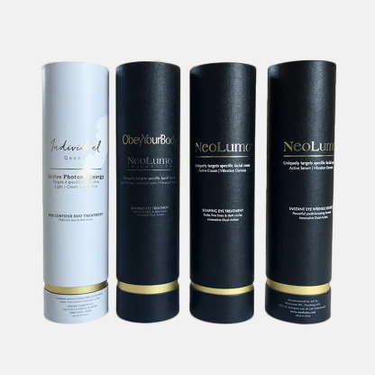 Black Sunscreen Paper Tube Packaging Wholesale