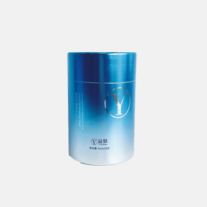 Blue Glossy Silver Cardboard Paper Tube Manufacturer