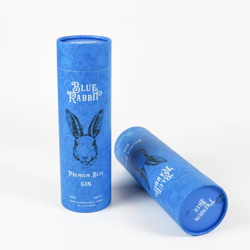 Blue Long Paper Tube Wholesale Custom