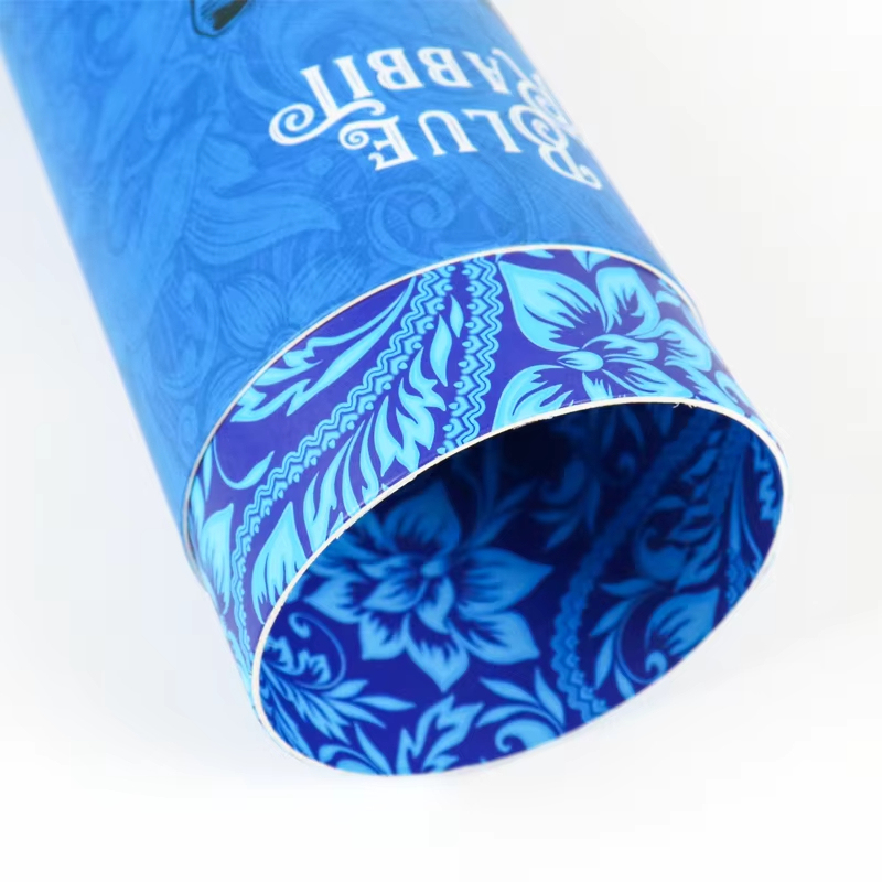 Blue Long Paper Tube Wholesale Custom