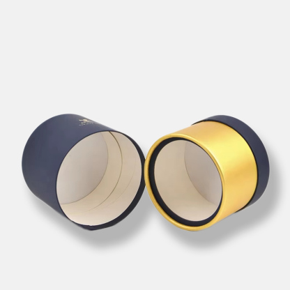 Blue Matt Gold Cardboard Tube Wholesale with Handle