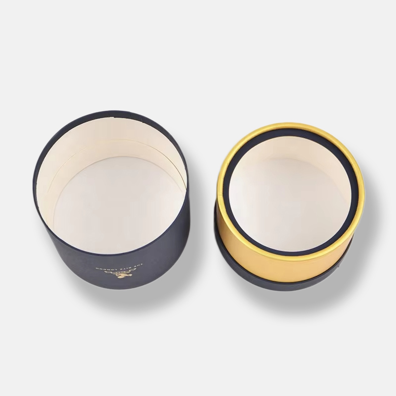 Blue Matt Gold Cardboard Tube Wholesale with Handle