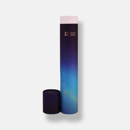Blue Long Paper Tube Shipping Packaging Wholesale Manufacturer