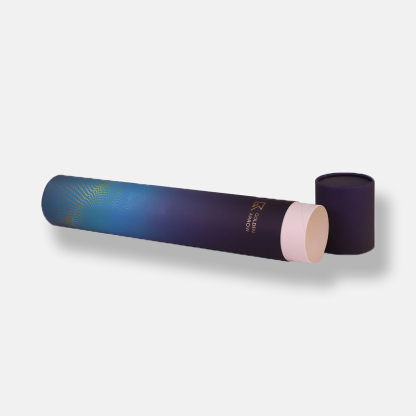 Blue Long Paper Tube Shipping Packaging Wholesale Manufacturer