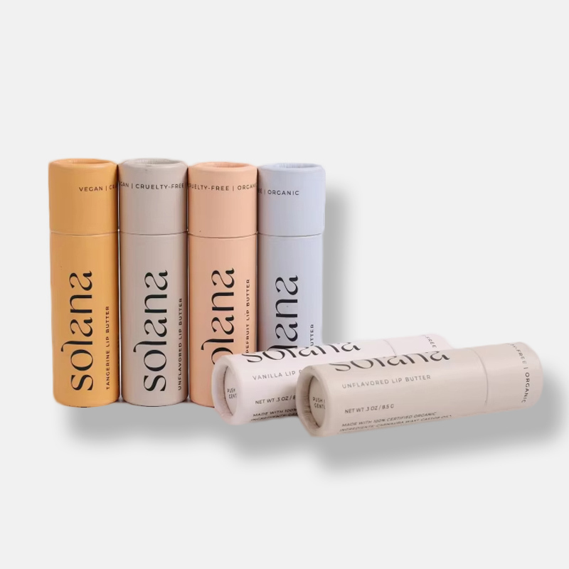 Colored Kraft Paper Lip Balm Paper Tube Supplier