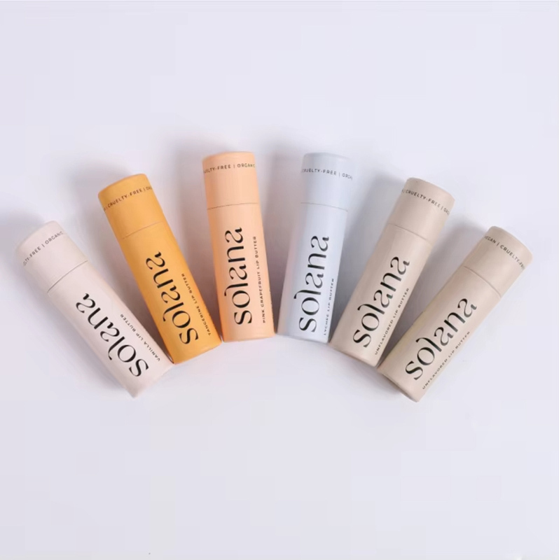 Colored Kraft Paper Lip Balm Paper Tube Supplier