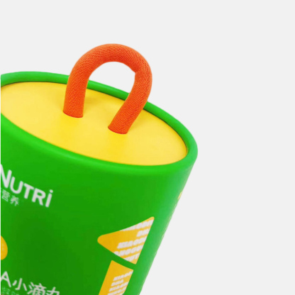 Colored Paper Tube Packaging with Handle Wholesale