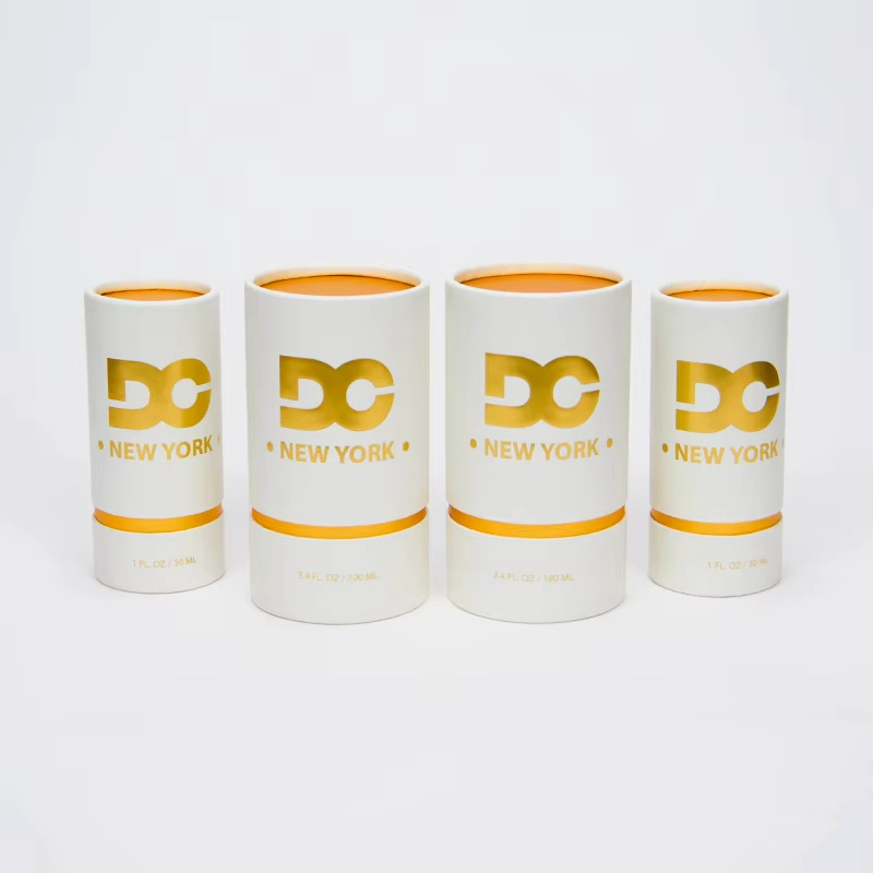 Curled Edge with Lined Gold Cardboard Tube Wholesale