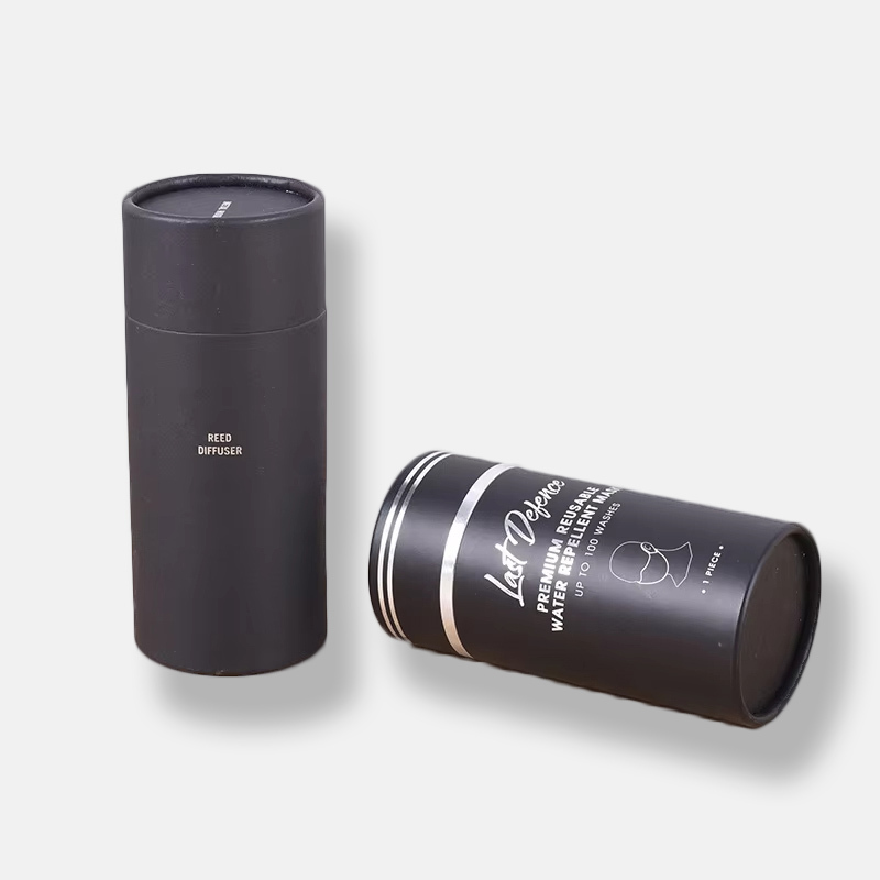 Custom Black Round Paper Tube Packaging Supplier