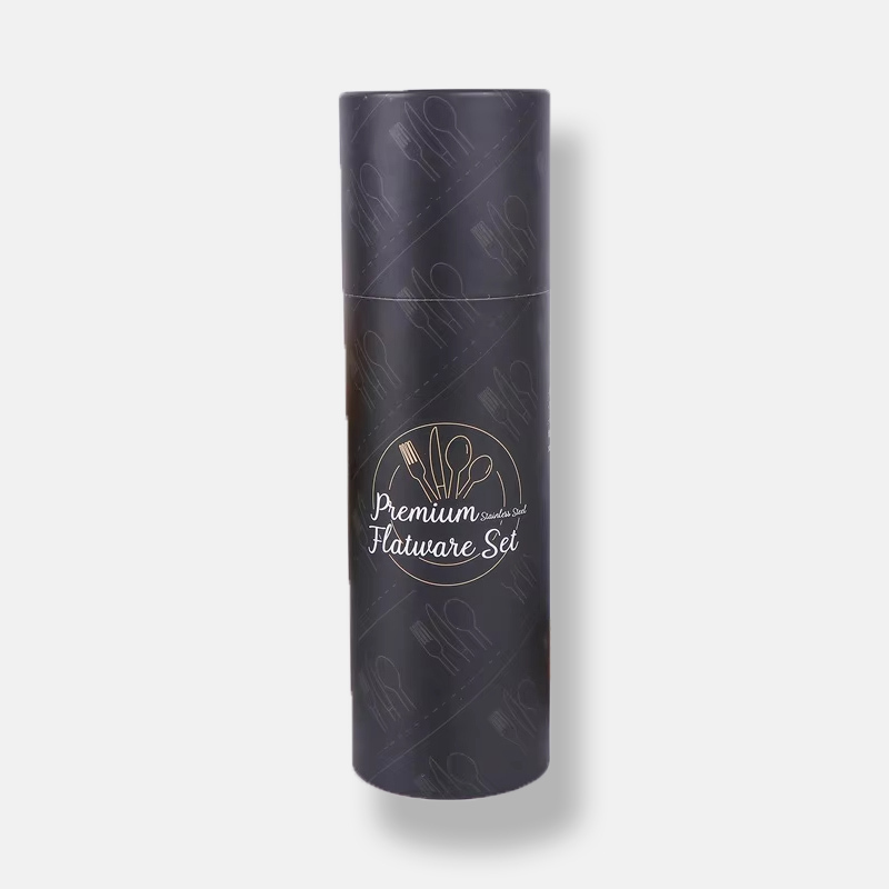 Custom Black Round Paper Tube Packaging Supplier