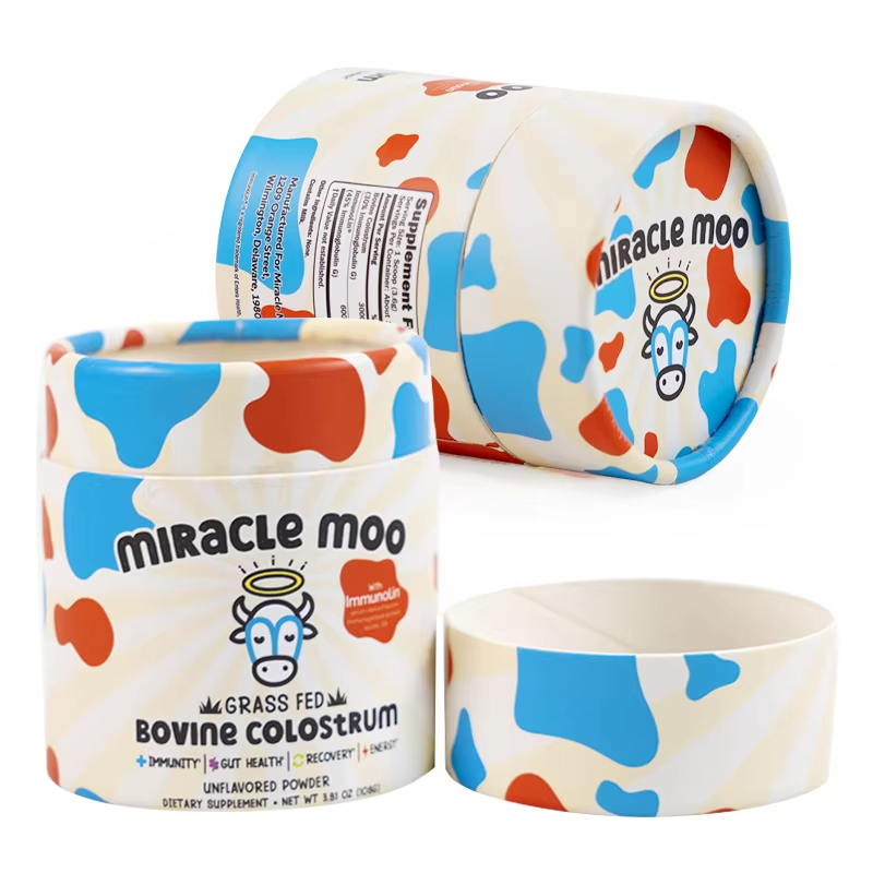 Custom Edge Curled Paper Tube Packaging Manufacturer