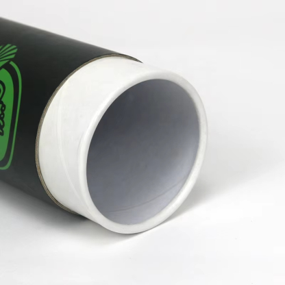 Custom Green Paper Tube Packaging Manufacturer