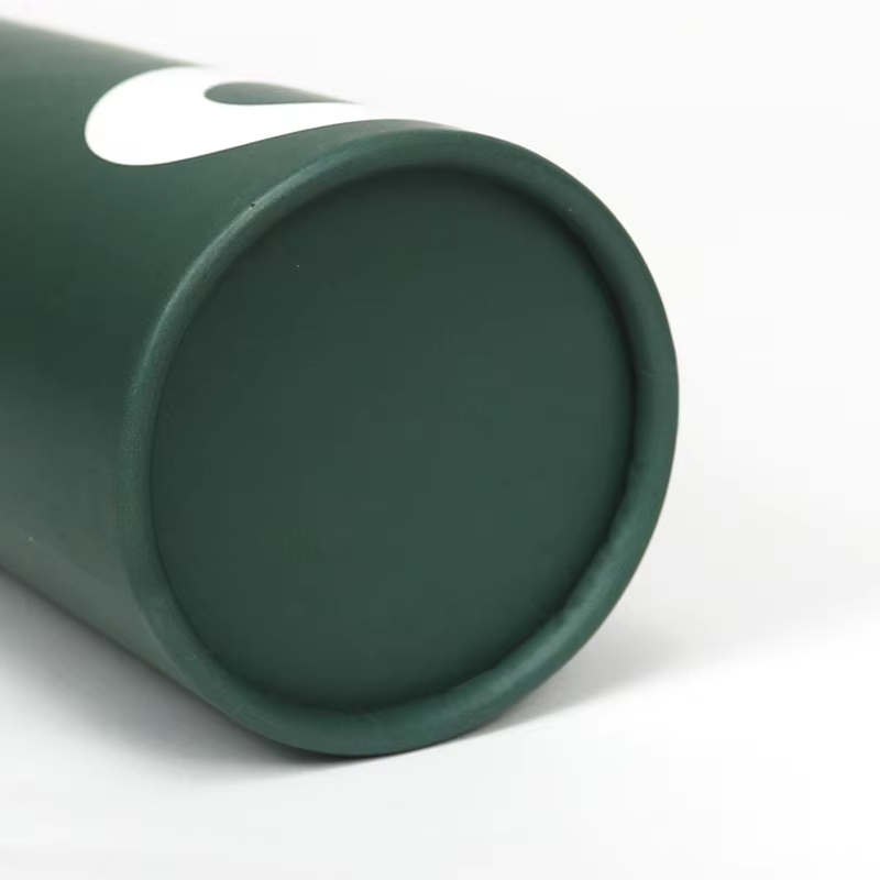 Custom Green Paper Tube Packaging Manufacturer