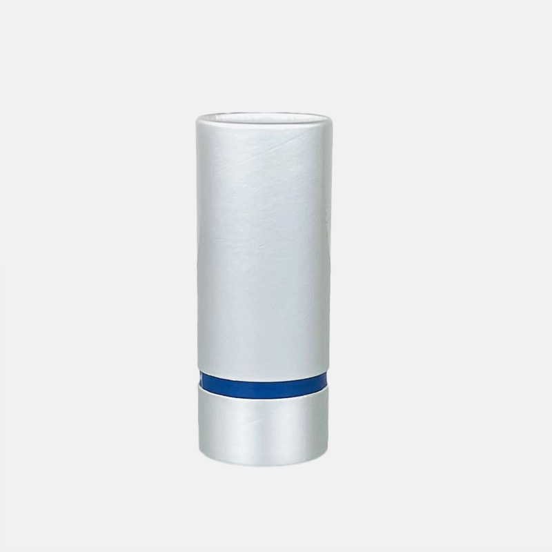 Custom Printed Silver Paper Tube Packaging