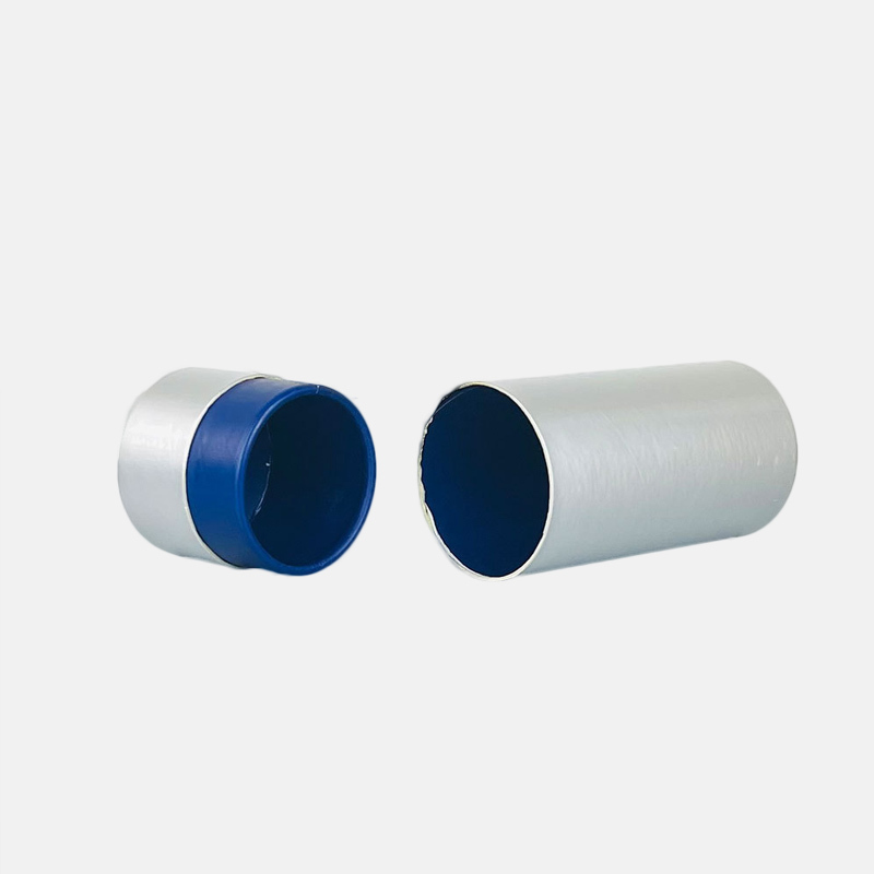 Custom Printed Silver Paper Tube Packaging