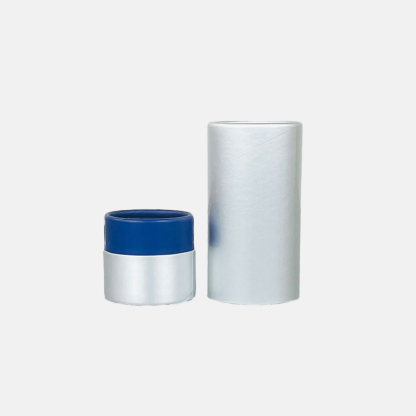 Custom Printed Silver Paper Tube Packaging