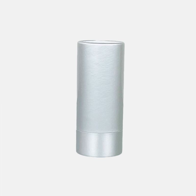 Custom Printed Silver Paper Tube Packaging